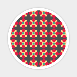 Square and Circle Seamless Pattern 001#001 Magnet